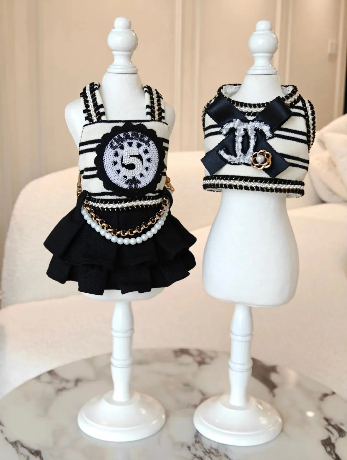 Black Denim Darling 2-Piece Dress Set