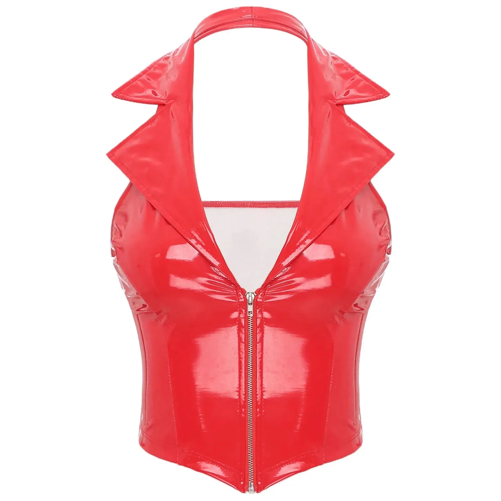 Candy Pink Latex Vest