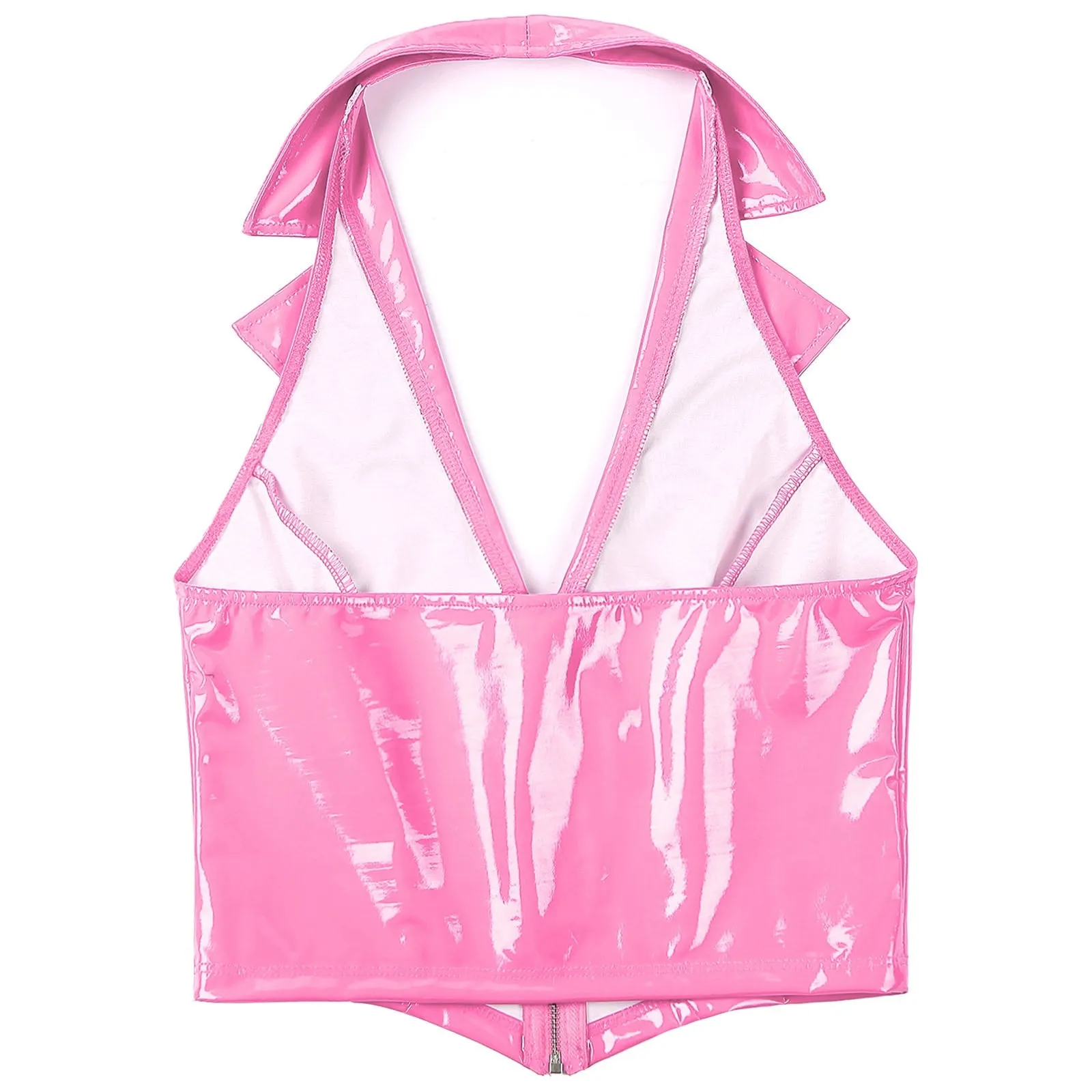 Candy Pink Latex Vest