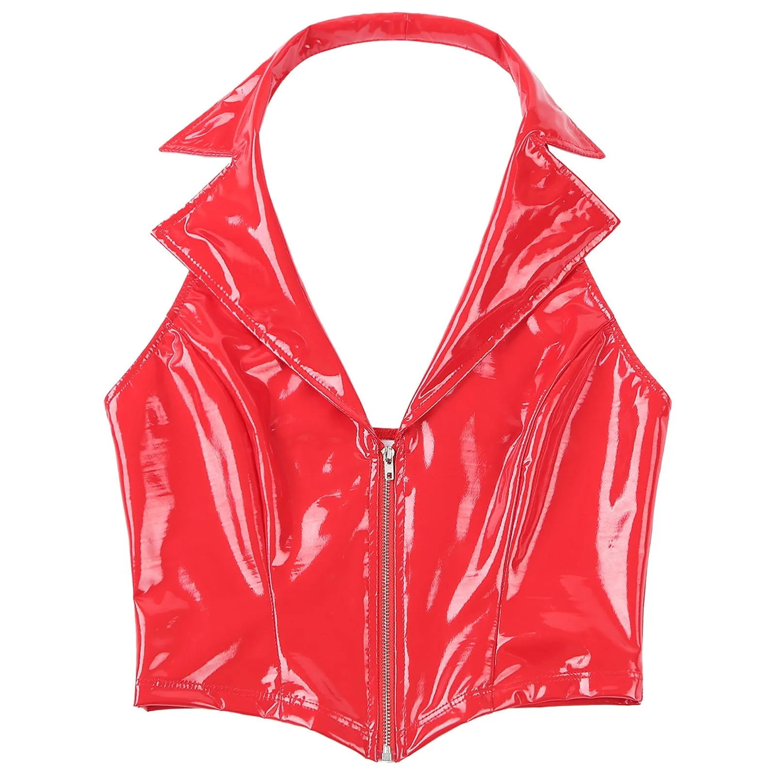 Candy Pink Latex Vest