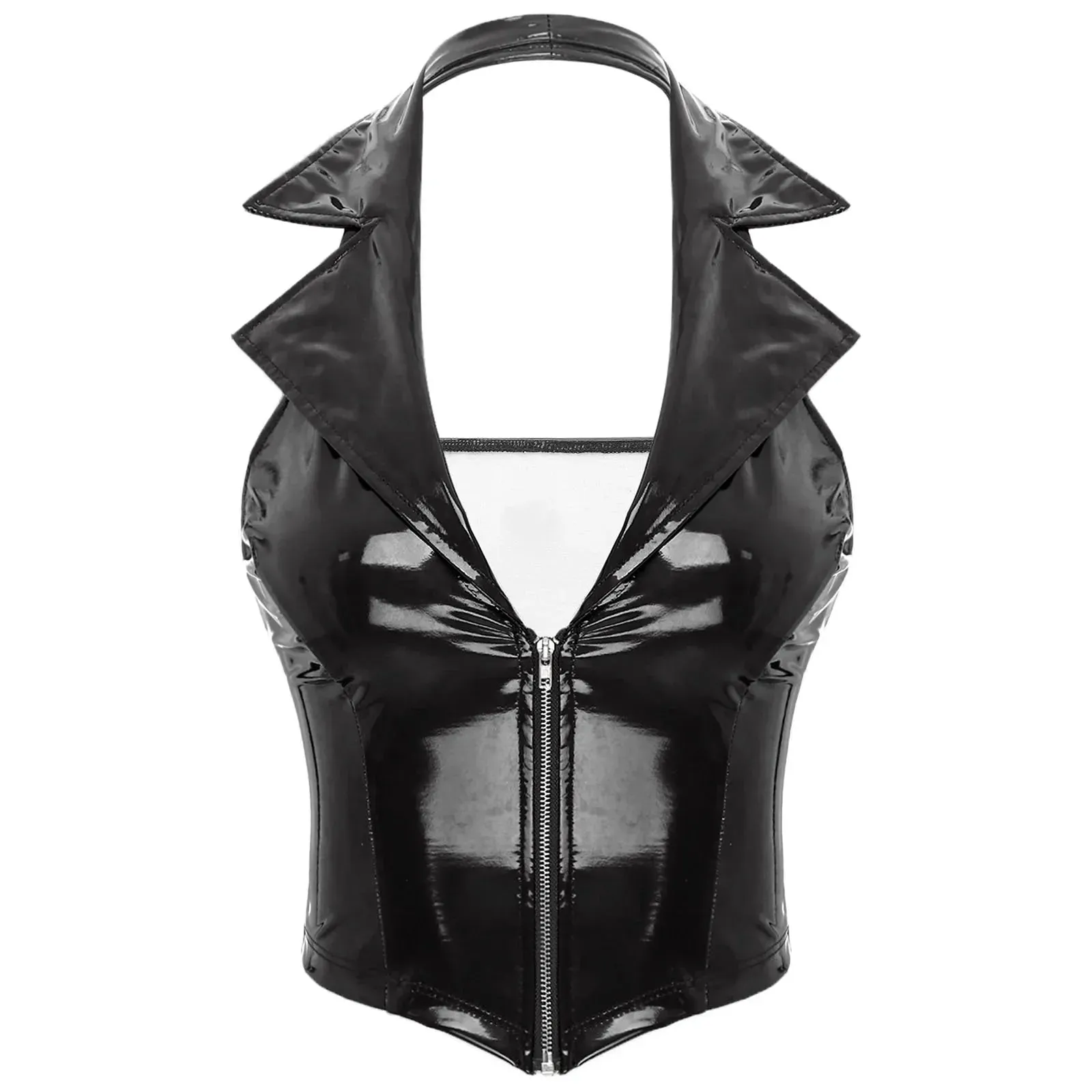 Candy Pink Latex Vest