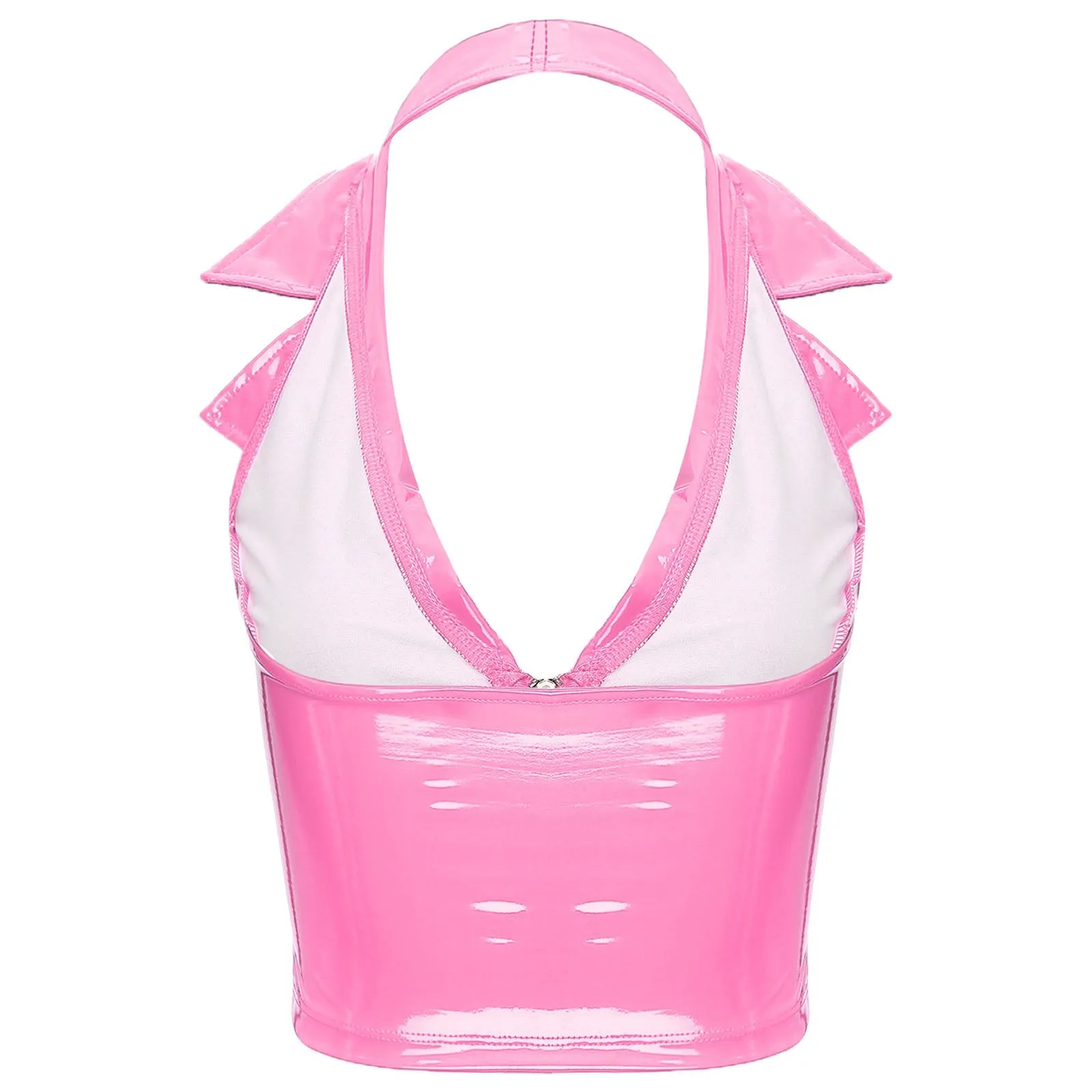 Candy Pink Latex Vest