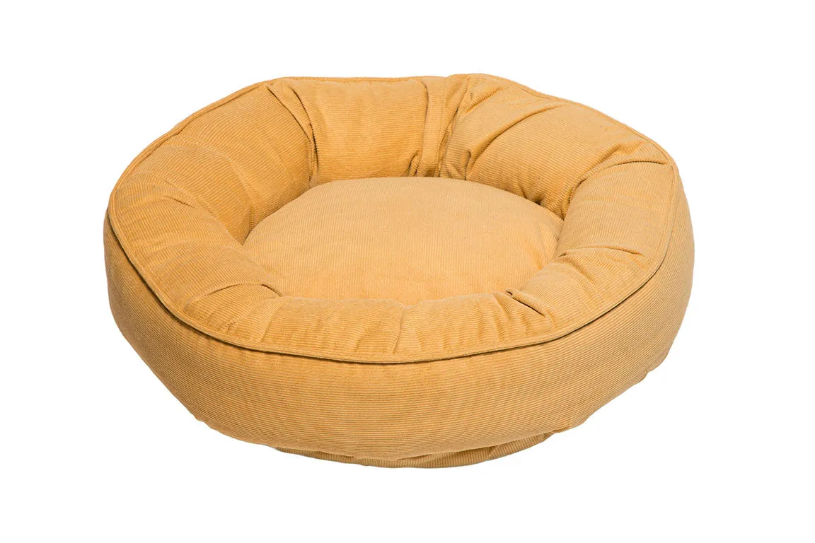 Canine Styles - Corduroy Mustard & Light Green - Dog Bed