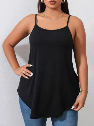 Casual Solid Color Suspender Vest Top