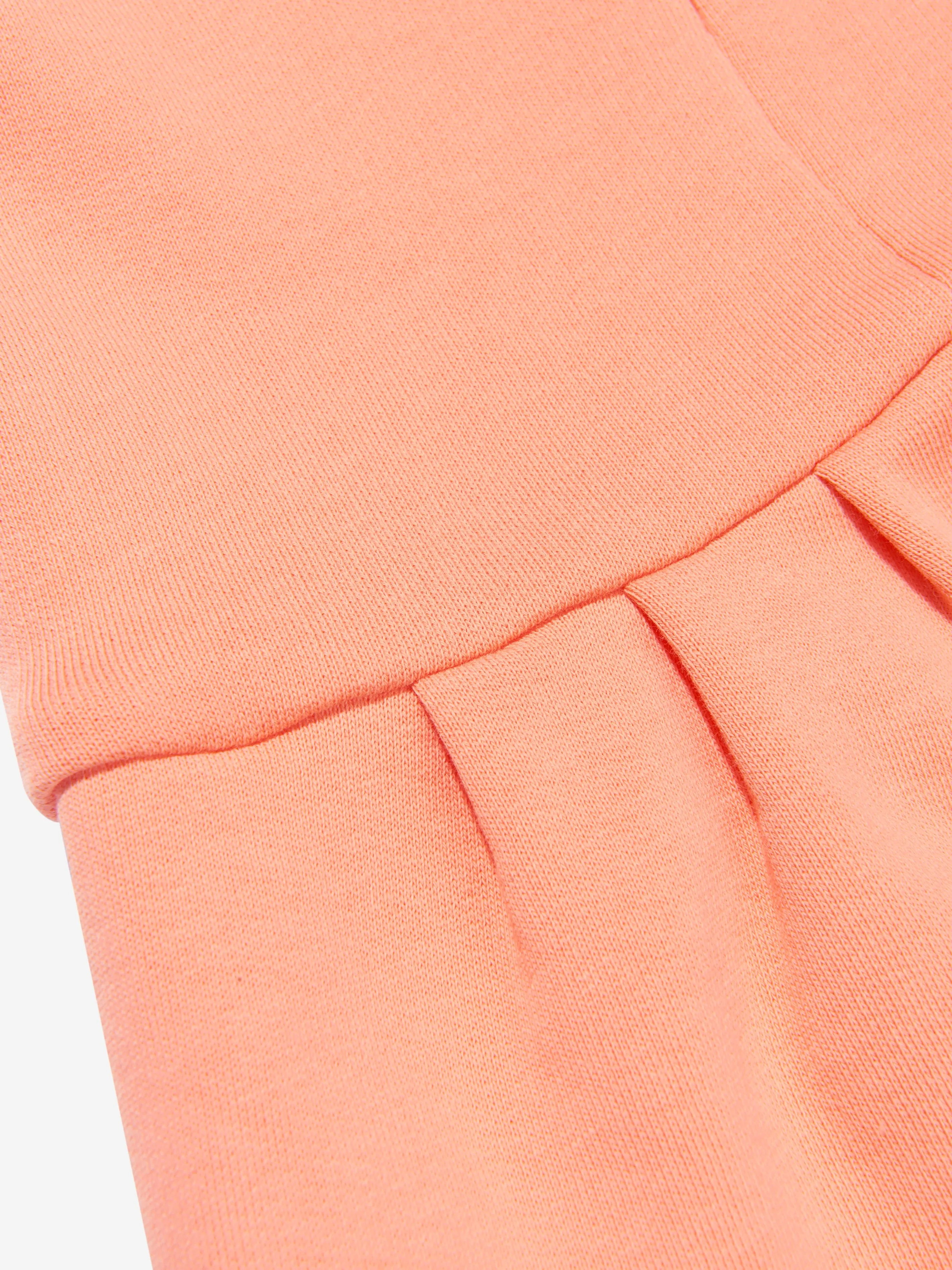 Chloé Baby Girls Organic Cotton Fleece Dress in Peach