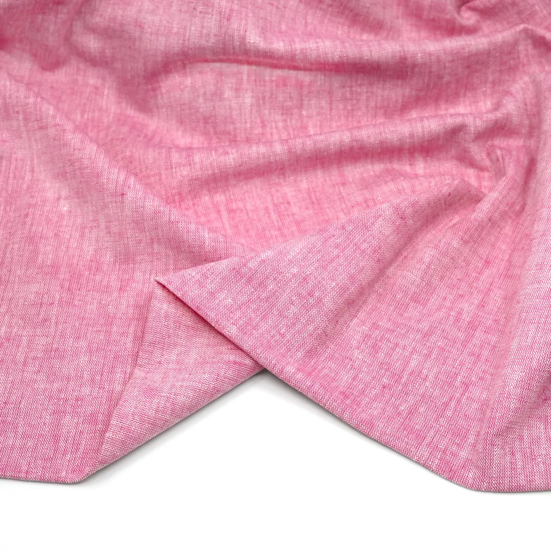 Coastal Linen Cotton Chambray - Candy Pink