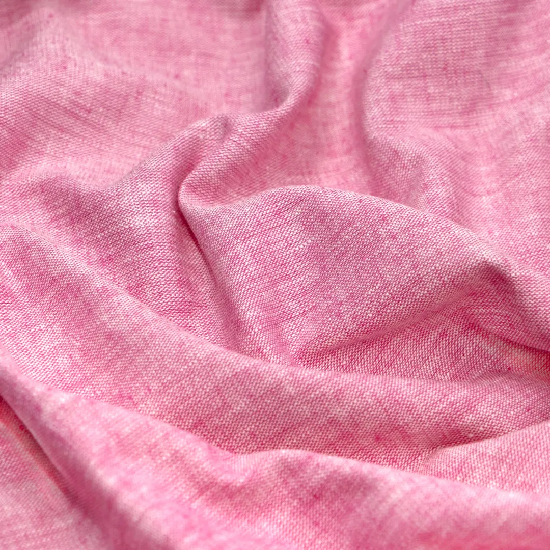Coastal Linen Cotton Chambray - Candy Pink