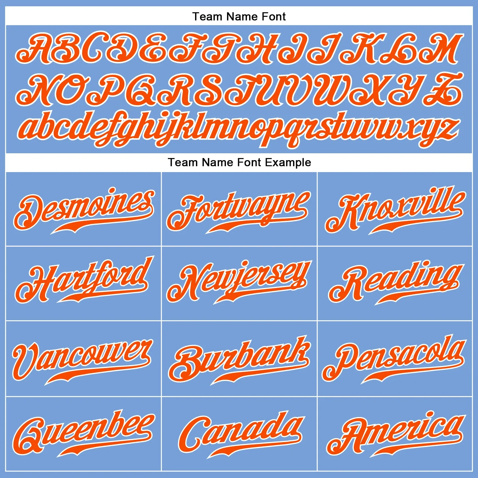 Custom Light Blue Orange-White Authentic Sleeveless Baseball Jersey
