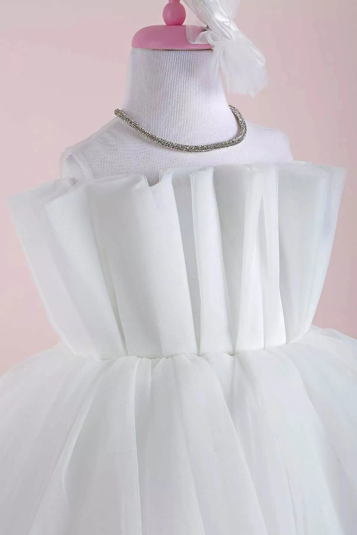 Eliza White Party Dress