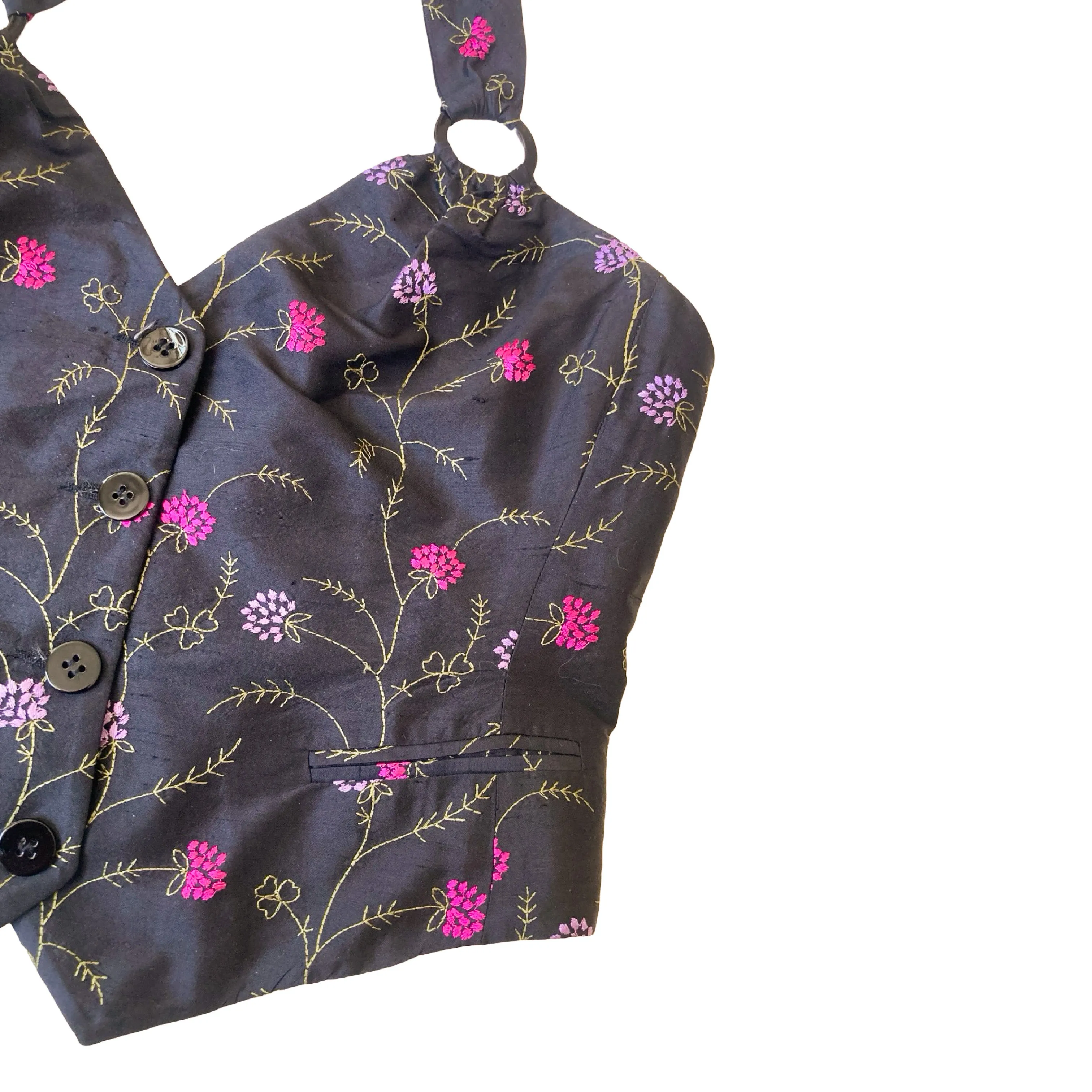 Emporio Armani S/S 2003 runway/campaign embroidered vest