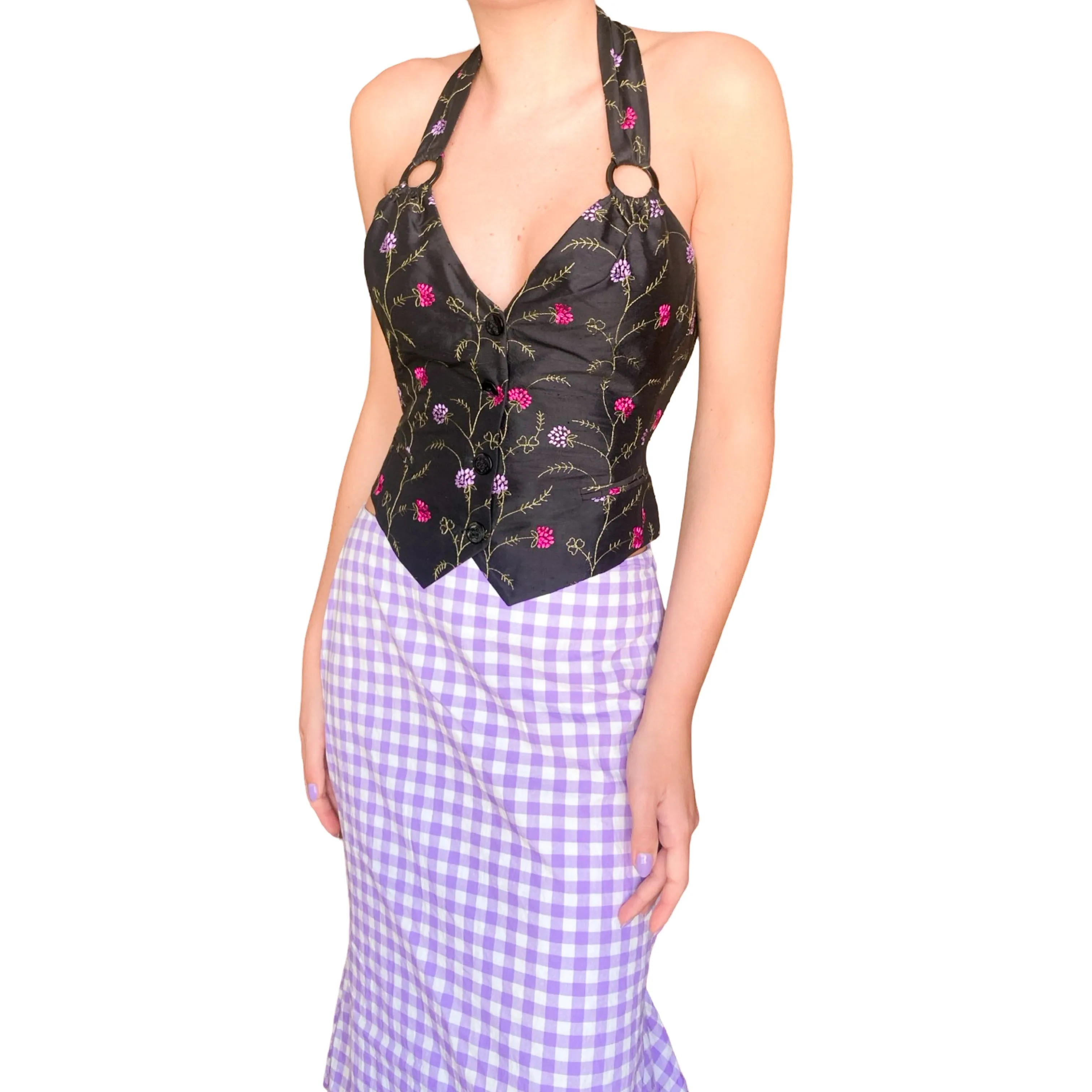 Emporio Armani S/S 2003 runway/campaign embroidered vest