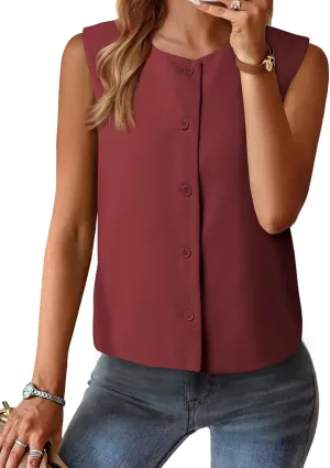 EVALESS Vest for Women 2025 Button Down Sleeveless Blazer Suit Vest Cropped Waistcoat Spring Summer Casual Outfits