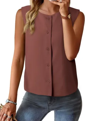 EVALESS Vest for Women 2025 Button Down Sleeveless Blazer Suit Vest Cropped Waistcoat Spring Summer Casual Outfits