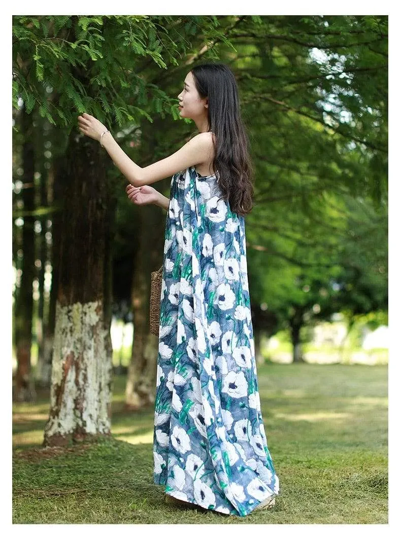 Floral Sleeveless Maxi Dress