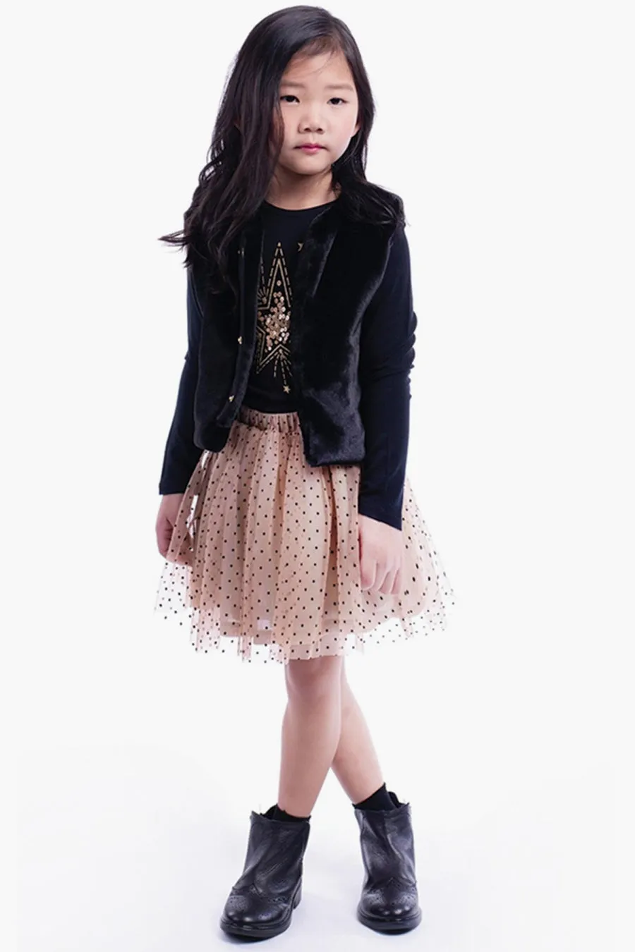 Girls Vest Imoga Eva - Black