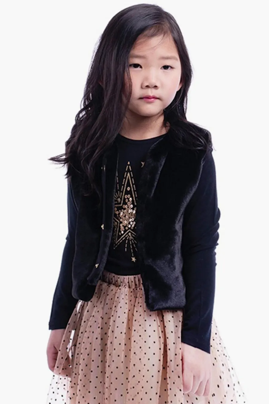 Girls Vest Imoga Eva - Black