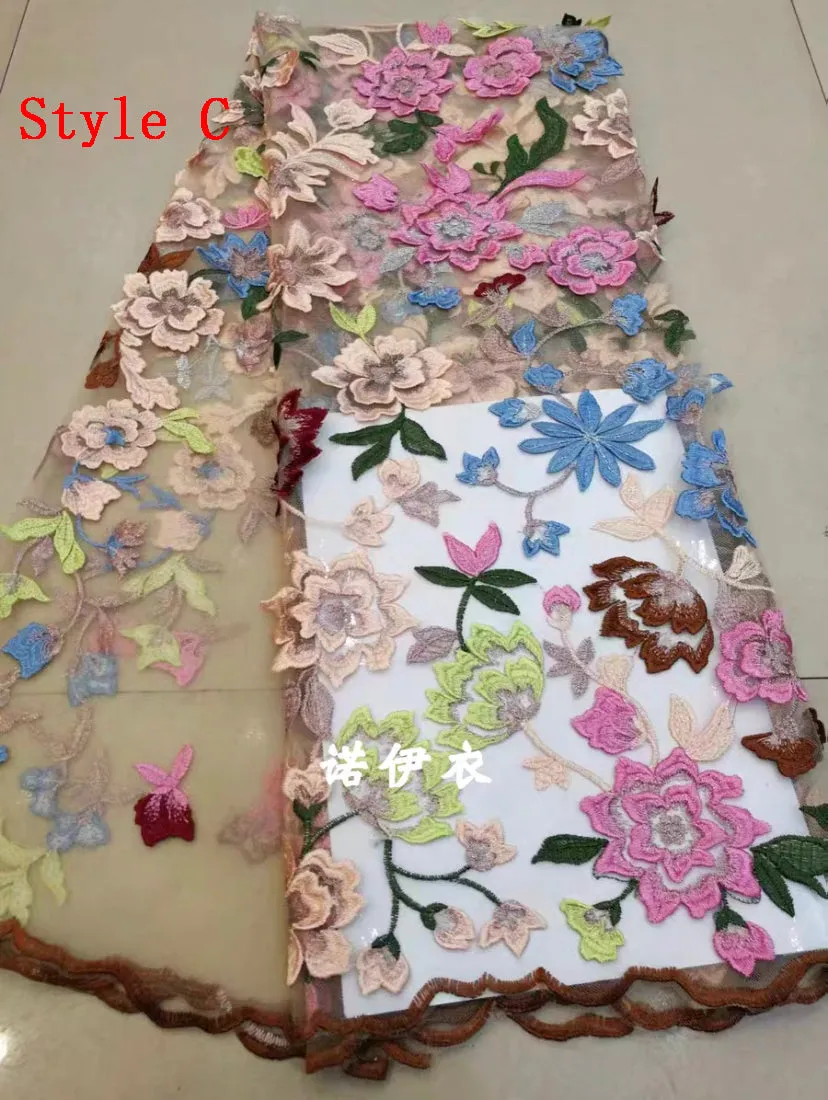 Long Wedding Dresses 3D Floral Embroidery Wedding Gowns JKW128