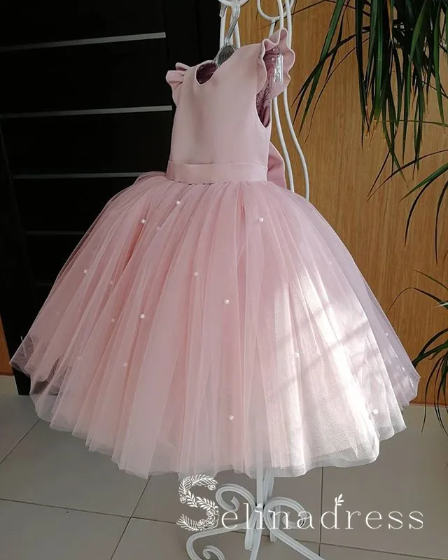Lovely Pink Pretty Cheap Wedding Little Girl Flower Girl Dresses GRS008