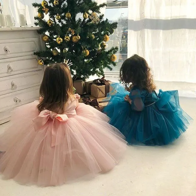Lovely Pink Pretty Cheap Wedding Little Girl Flower Girl Dresses GRS008