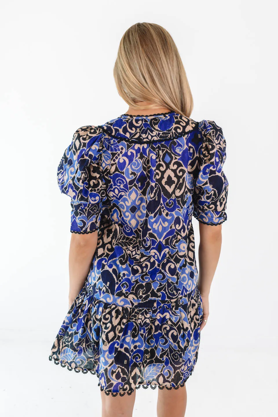 Midnight Mosaic Dress - Blue
