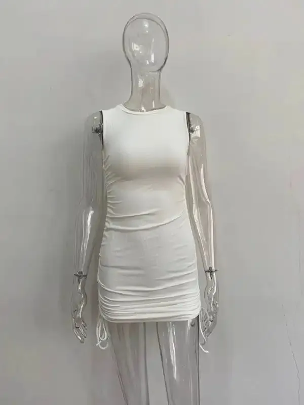 New slim fit hip-hugging vest dress