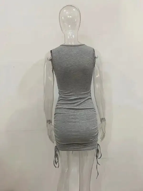 New slim fit hip-hugging vest dress