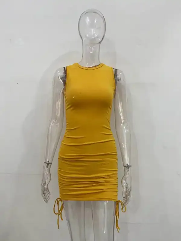 New slim fit hip-hugging vest dress