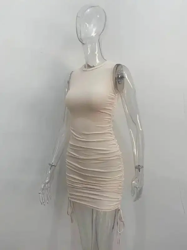 New slim fit hip-hugging vest dress