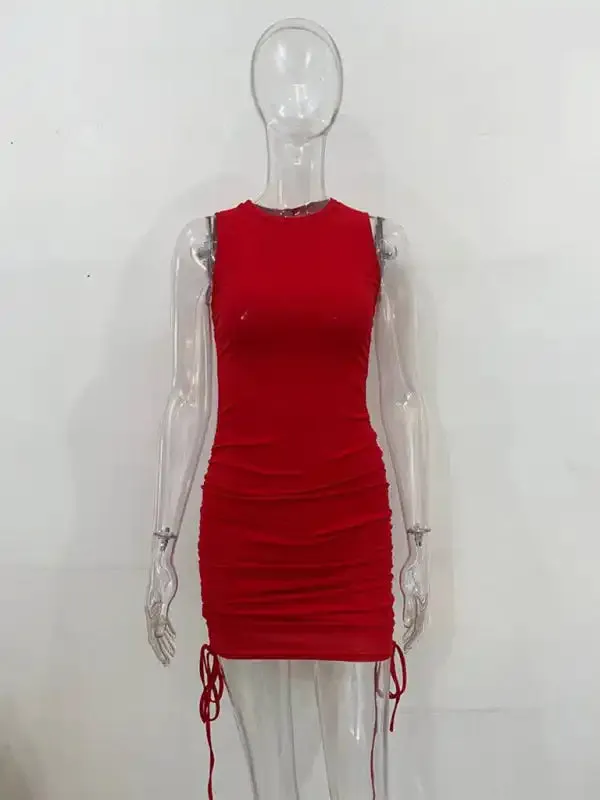 New slim fit hip-hugging vest dress