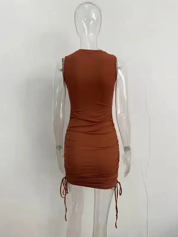 New slim fit hip-hugging vest dress