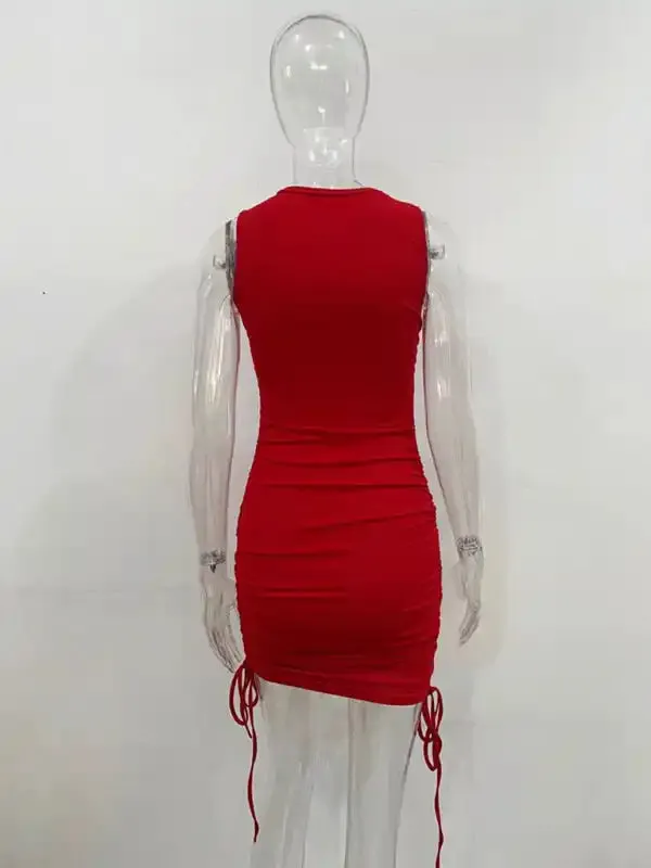 New slim fit hip-hugging vest dress
