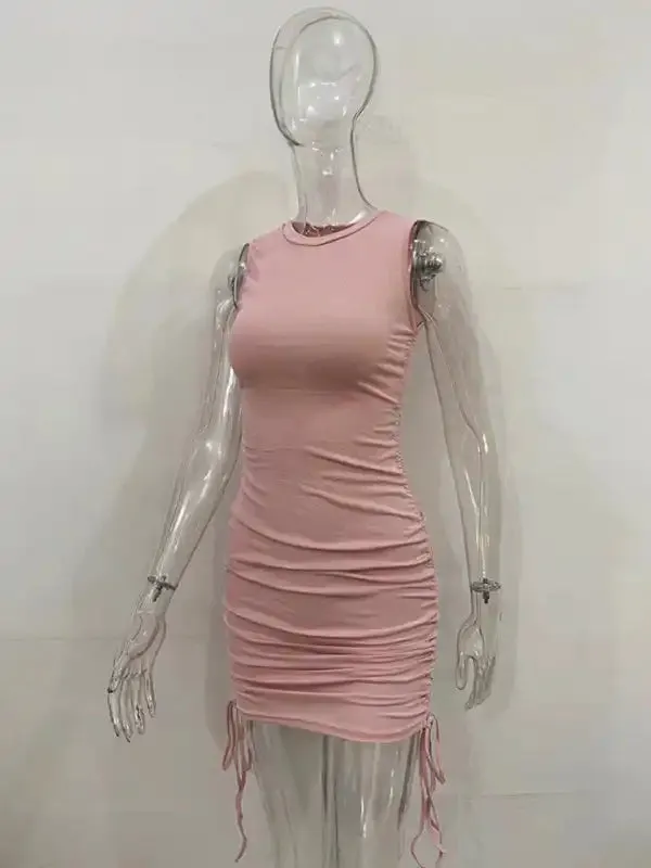 New slim fit hip-hugging vest dress