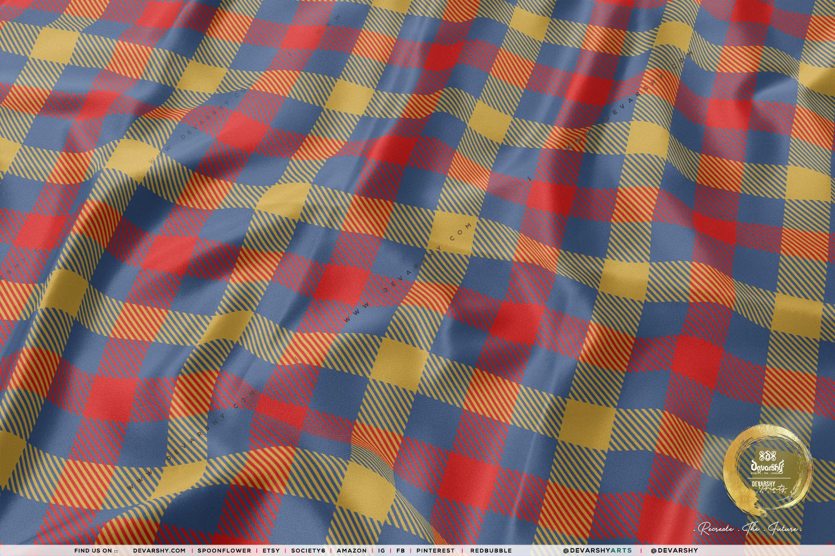 Pastel Checks Apparel Fabric 3Meters , 6 Designs | 8 Fabrics Option | Plaid Fabric By the Yard | 037