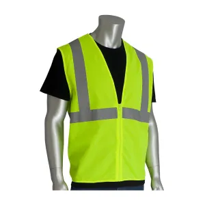 PIP 302-WCENGZLY-4X ANSI Type R Class 2 Value Zipper Solid Vest