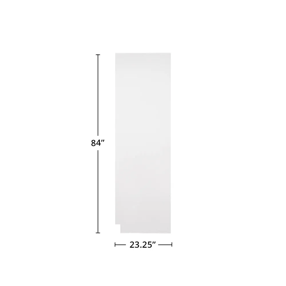Pure White 84" Tall End Panel (Right)