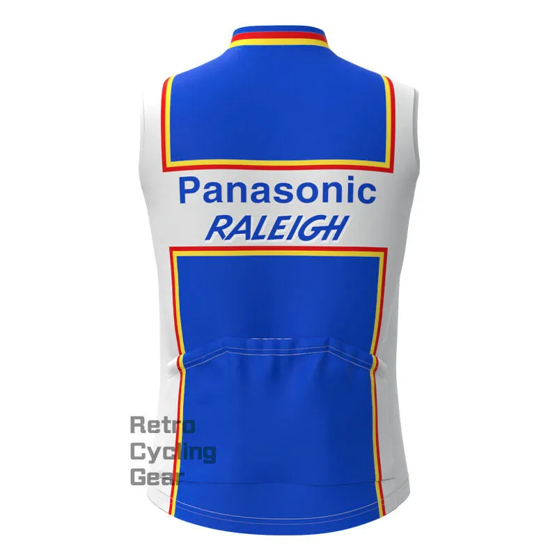 Raleigh Blue-Black Retro Cycling Vest