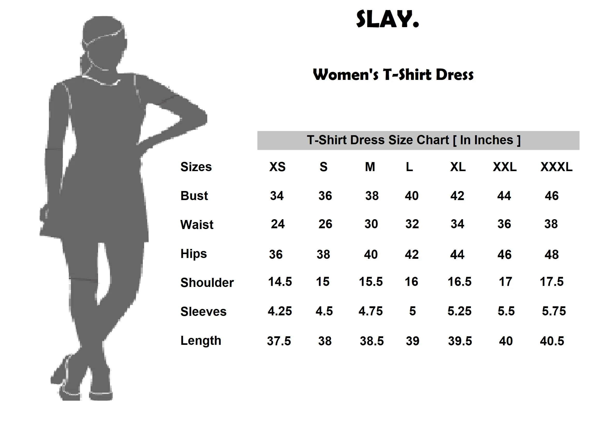SLAY. Women's Silver Crystal Embellished Black T-shirt Dress
