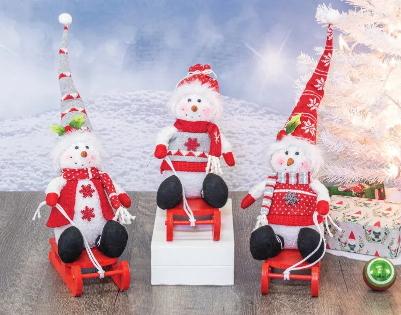 Snow Sweater Snowman Sledder - 3 Styles