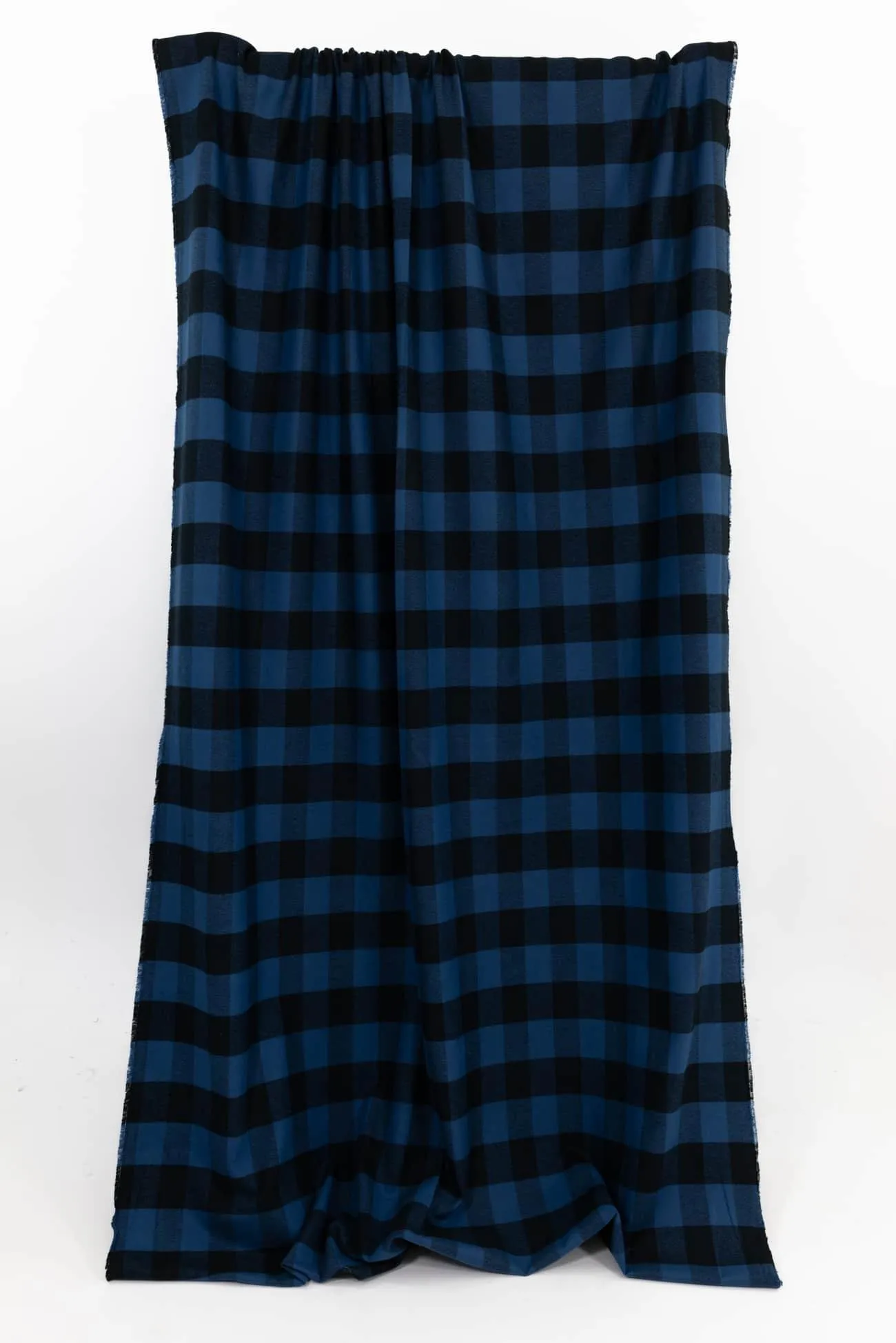 Stillwater Blue Buffalo Checks Cotton Flannel Woven