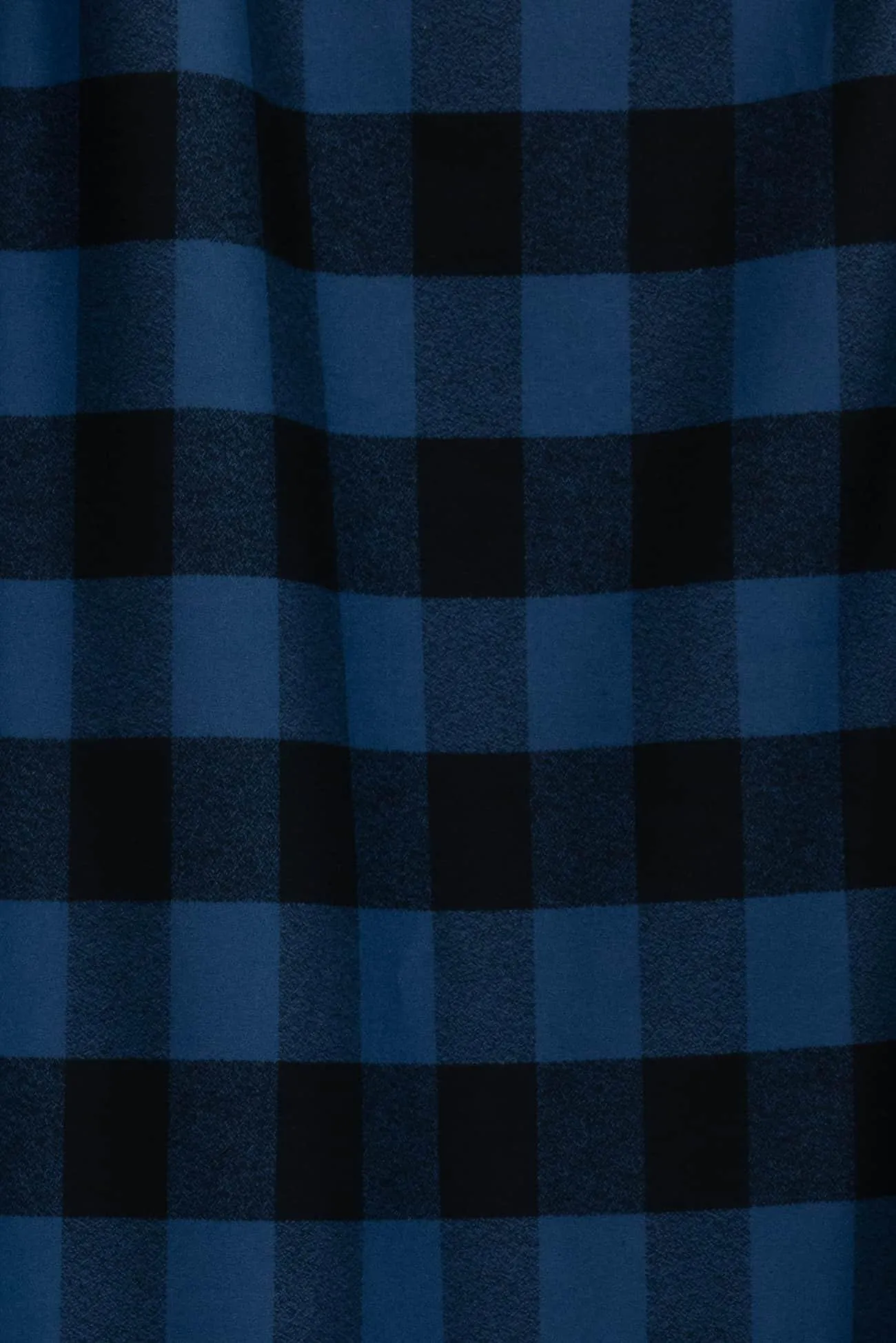 Stillwater Blue Buffalo Checks Cotton Flannel Woven