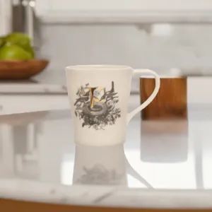 Stoneware Monogram Mug - Assorted Styles