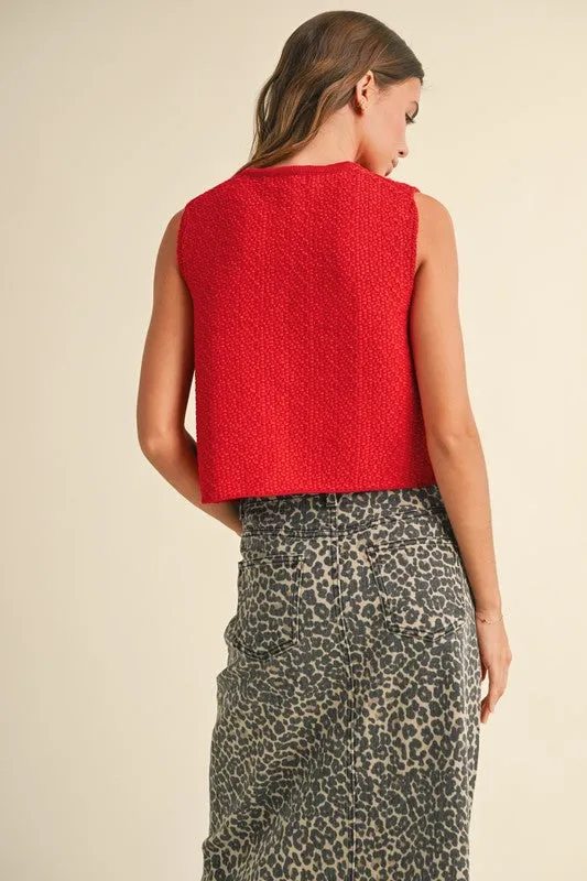 The Eleni top- Red