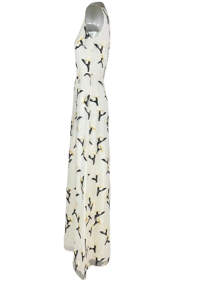 Tory Burch Floral Embroidered Maxi Dress |XS|US0|