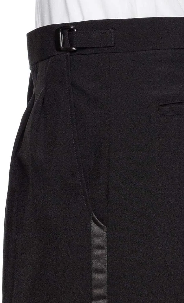 Tuxedo Pants for Men with Satin Side Stripe  Classic Formal Dress Pants Ideal for Weddings, Black Tie Events & Parties