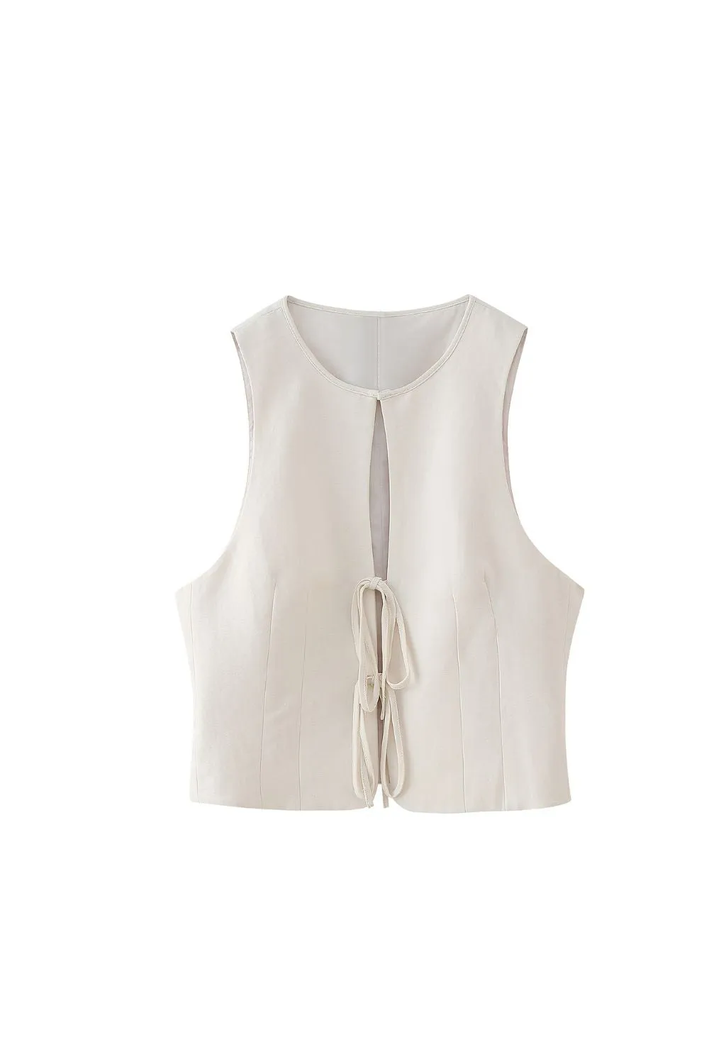 ‘Varvara’ Tie-Front Vest & Midi Skirt Suit (Sold Separately)