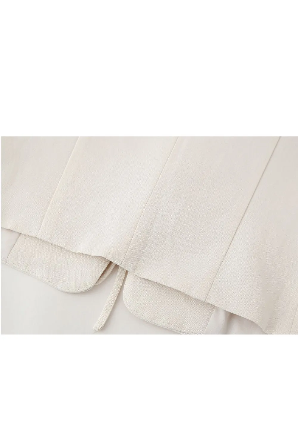 ‘Varvara’ Tie-Front Vest & Midi Skirt Suit (Sold Separately)