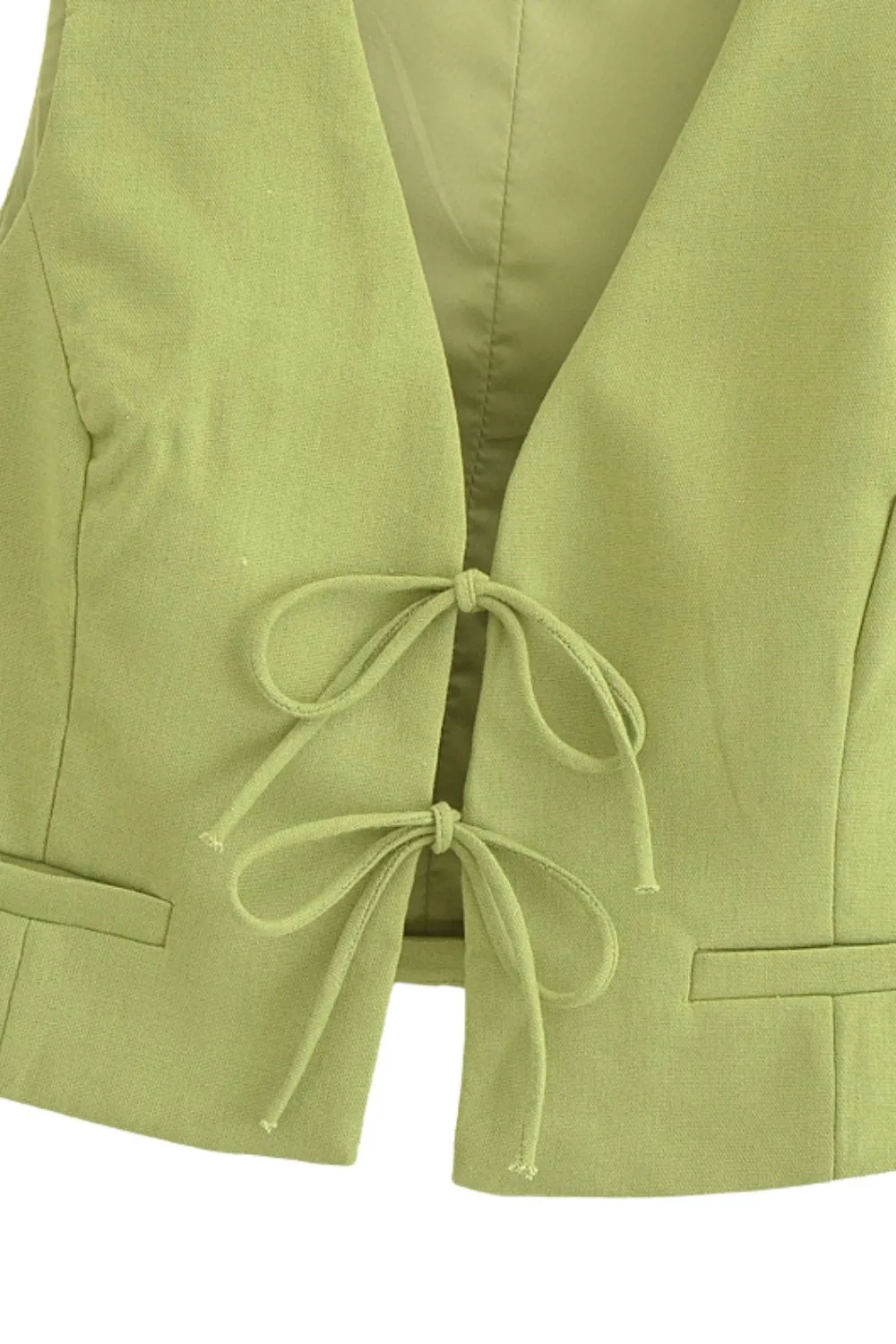 ‘Varvara’ Tie-Waist Vest & Casual Skirt Suit (Sold Separately)