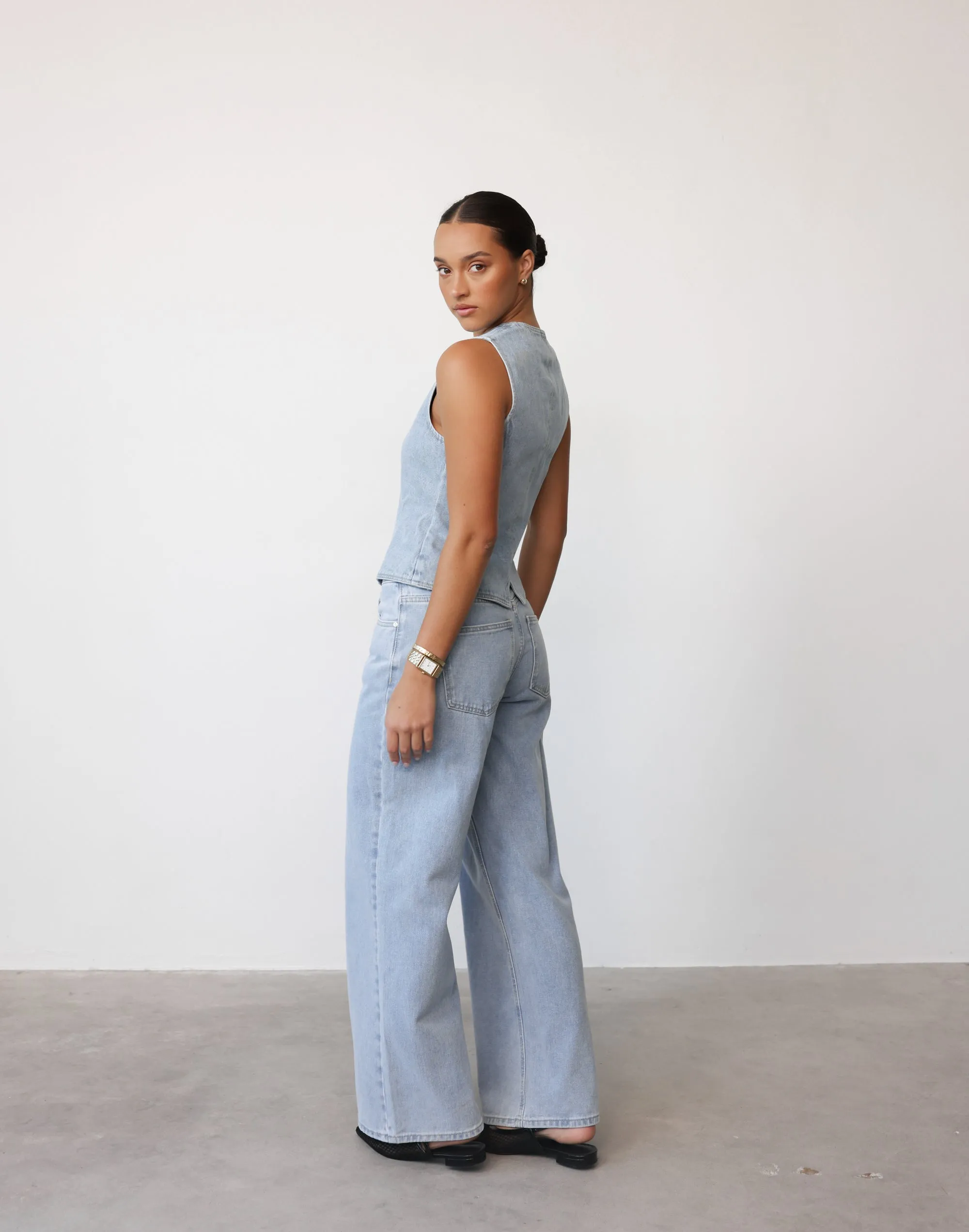 Vision Denim Vest (Classic Denim) - By Lioness