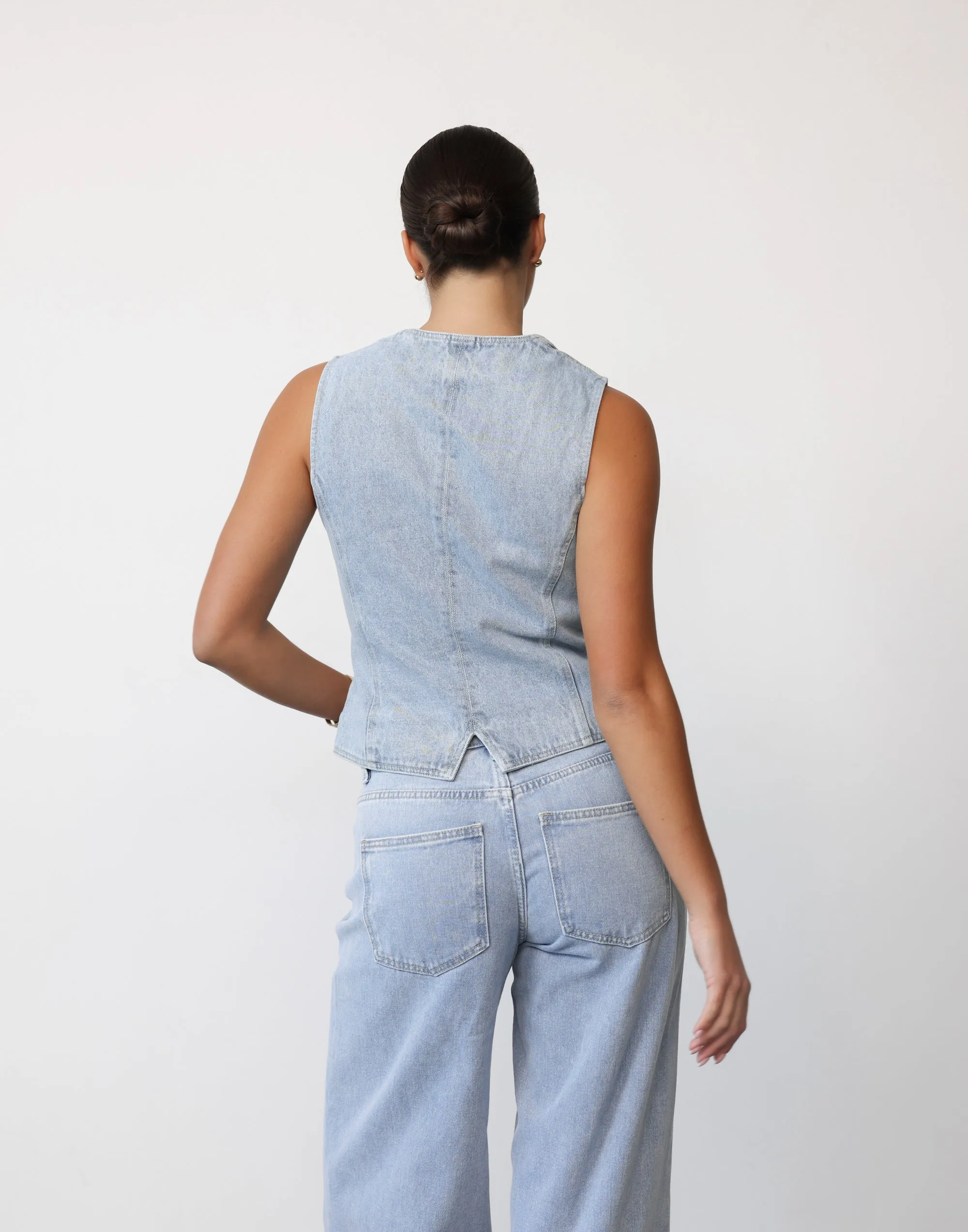 Vision Denim Vest (Classic Denim) - By Lioness