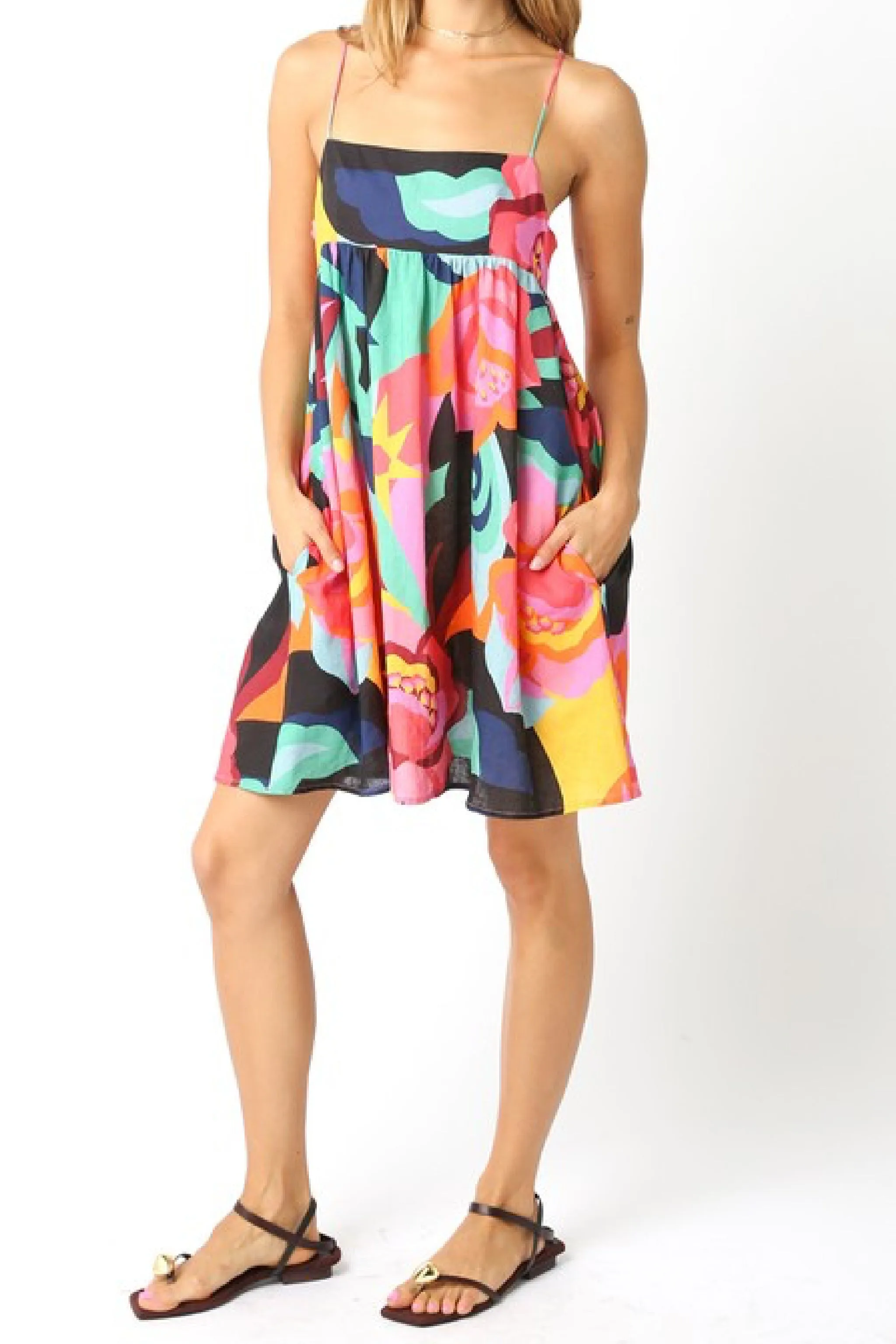 Waitlist 4/4 ♥ Sawyer Sleeveless Floral Print Mini Dress